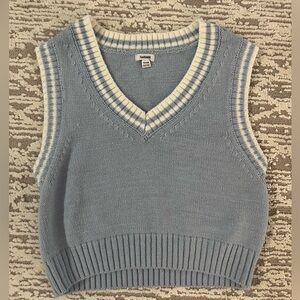 Blue sweater vest